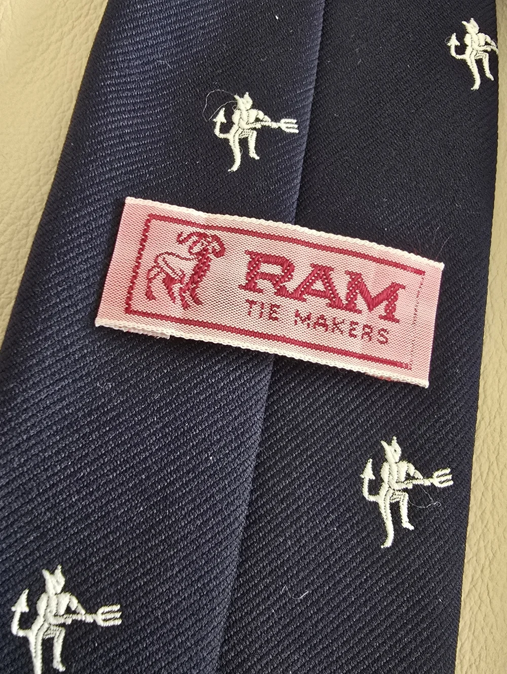 Ram Tie Makers Blue Devil Polyester Men's Necktie Tie